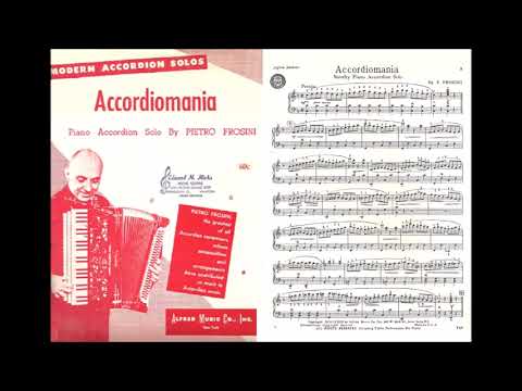 ACCORDIOMANIA, Pietro Frosini syyskuussa v.1934