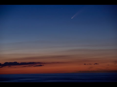 Timelapse of new comet NEOWISE captured