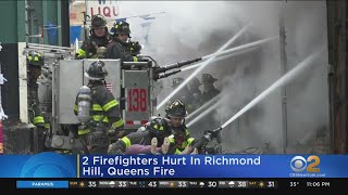 Firefighters Injured In Richmond Hill, Queens Blaze