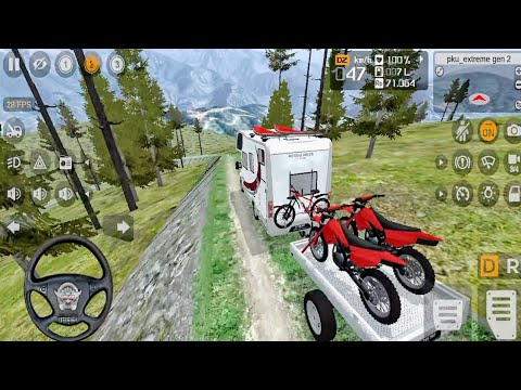 Game Mobil Caravan Piknik Bawa 2 Motocross - Bus Simulator Indonesia 