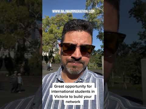 Great opportunity for international students in Victoria to build your network