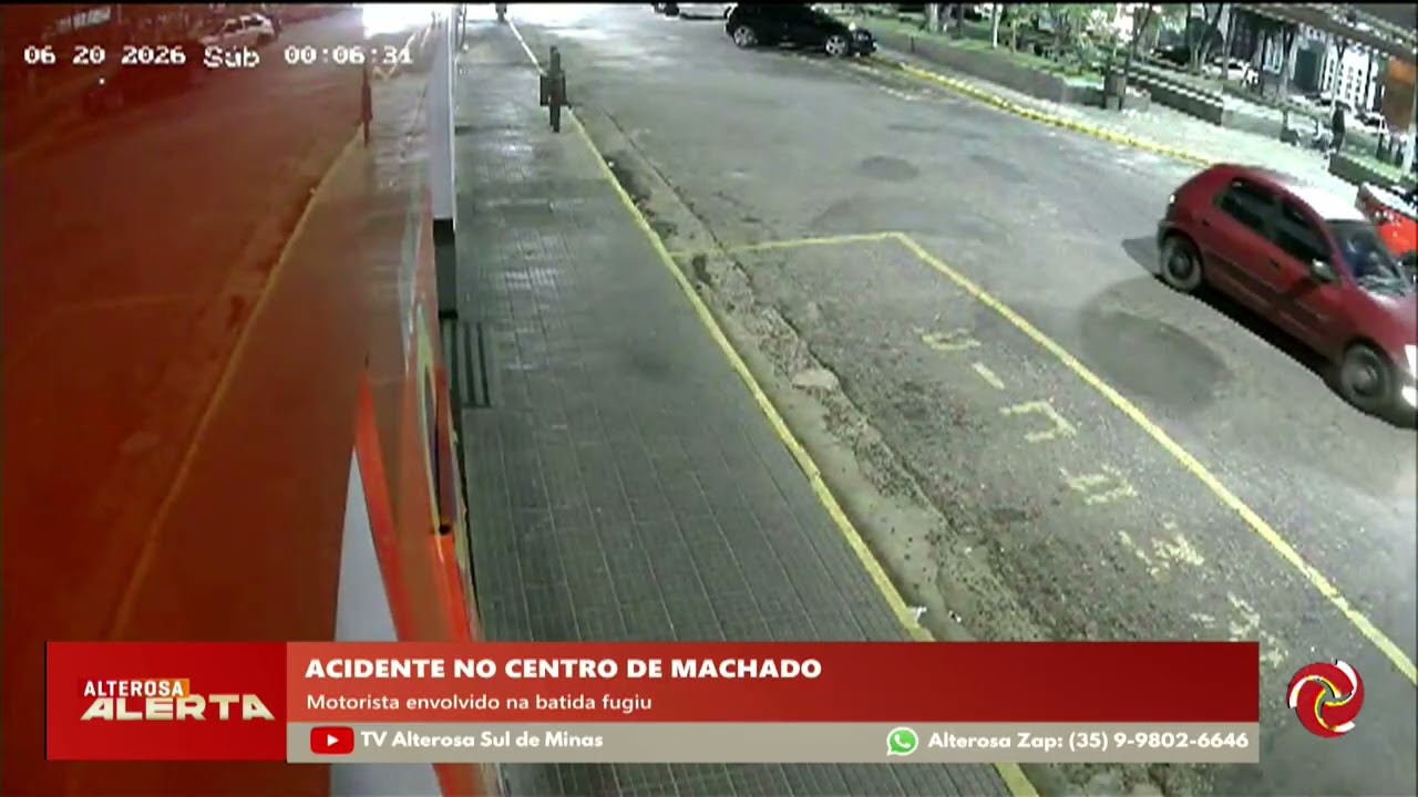 Motociclista fica ferido e motorista foge após acidente em Machado