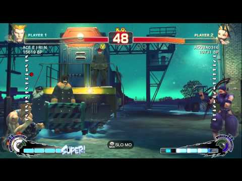 ACE・EIRIN [Guile] vs Aqua [Ibuki] SSF4 Japanese Online Ranked Matches - TRUE-HD