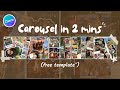 EASY Digital Scrapbook Carousel Split Images FREE Template