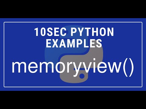 10sec Python Examples Memoryview Built In Function By Code Recipe