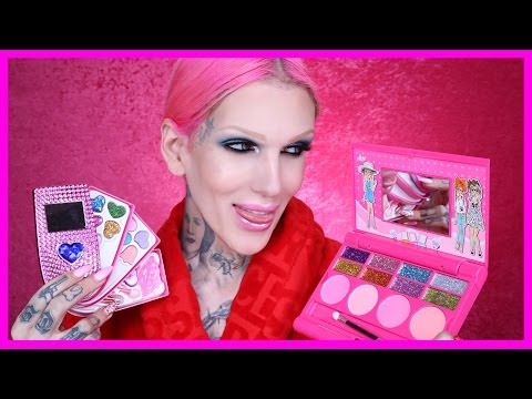 FULL FACE USING ONLY KIDS MAKEUP Challenge | Jeffree Star