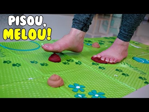 CanalKids Desafio Jogo Pisou Melou!! Tata Vs Henrique Meninos contra Meninas Quem vai Ganhar??