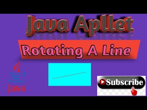 Rotating Line Using Java Applet
