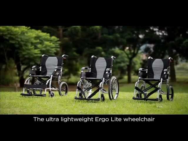كرسي متحرك ذاتي الدفع خفيف للغاية موديل ( ERGO-LITE2)