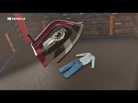 Havells stufo 1000w dry iron with ptfe non stick coated sole...