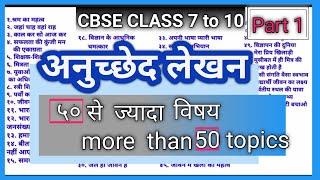 Anuchhed lekhan in Hindi | How to write anuchhed in Hindi | CBSE 10 Hindi grammar