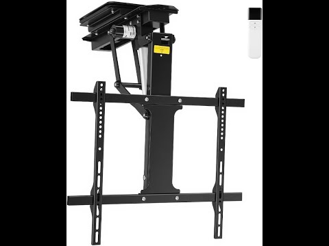 OUTFINE Electric Flip Down and Swiveling Ceiling TV Mount for 32–75 Inch Flat or Curved Screens