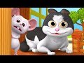 Meow Meow Billi Karti Kids Poems In Hindi Hindi Balgeet म्याऊँ म्याऊँ Super 