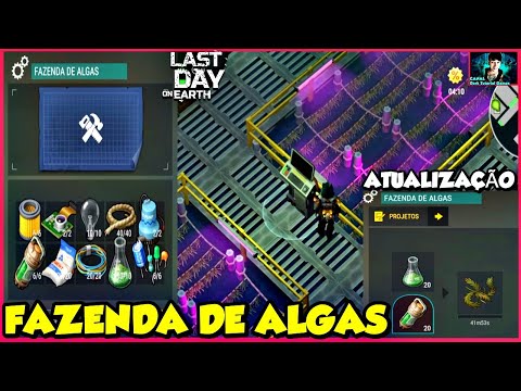 ●SUPER FAZENDA DE ALGAS NO LABORATÓRIO!! VEJO OS ITENS PARA MONTAR 👁 #LastDayOnEarth