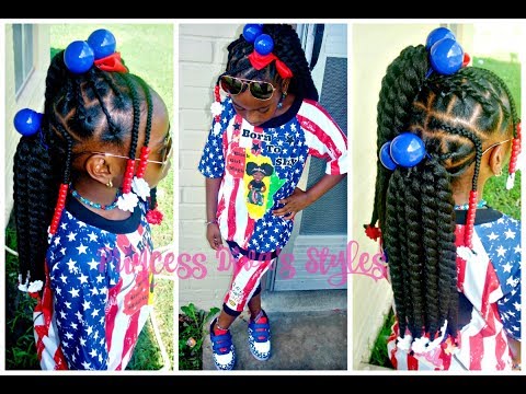 Little Girls Natural Hair | Easy Crochet Hairstyle | Protective Styling