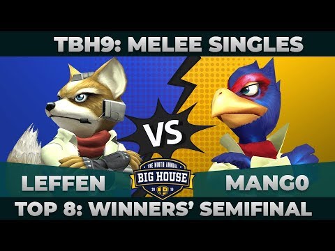 Leffen vs Mang0 - Top 8 Winners' Semifinals: Melee Singles - TBH9 | Fox vs Falco