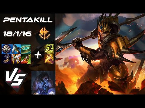 JUNGLE Jarvan IV vs Sylas [PENTAKILL] - EU Challenger Patch 25.24