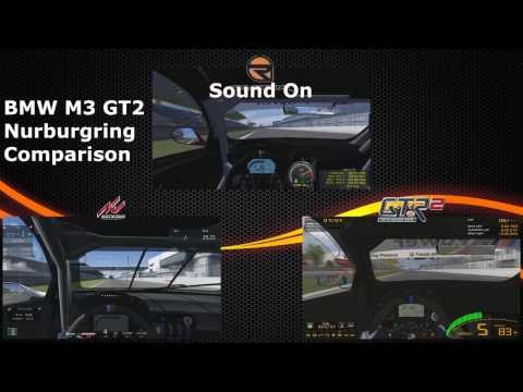 Assetto Corsa - First Look - Comparison 3! Assetto Corsa/RFactor/GTR2 BMW GT2 Nurburgring!