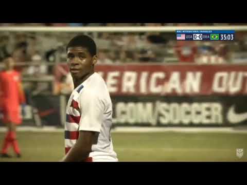 Tayvon Gray, US U17 vs Brazil Nike Friendlies
