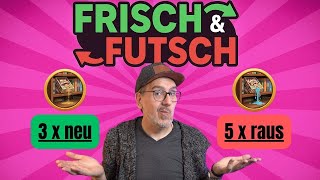 Frisch & Futsch: 5 Spiele fliegen raus, 3 ziehen ein.