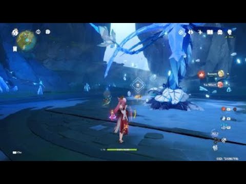 Triple crowned Yae Miko raw burst damage and charged attack test - Genshin Impact