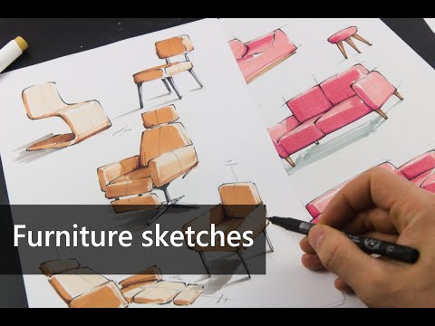 How I sketch furniture