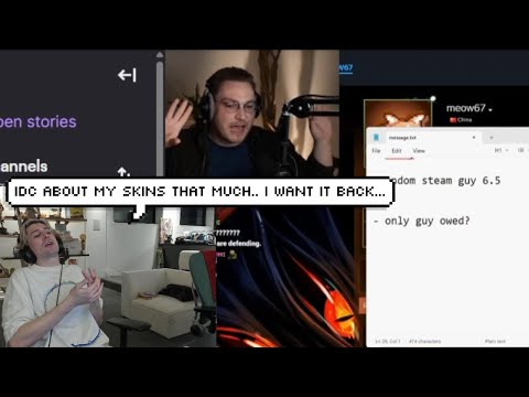 xQc Reacts to Stewie2K Claiming xQc Doesn't Care about his CS Skins