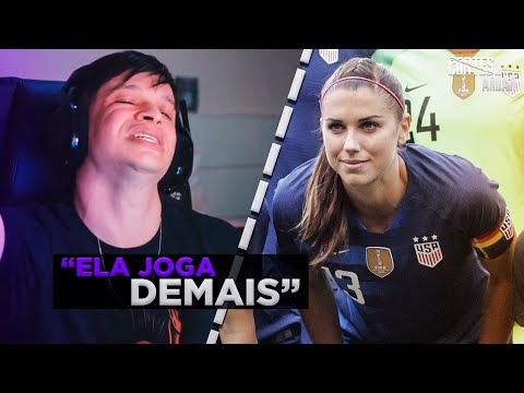 ARUAN CONHECE A JOGADORA DE FUTEBOL MAIS BONITA DO MUNDO PARTE 2 (ALEX MORGAN) - Cortes do Aruan