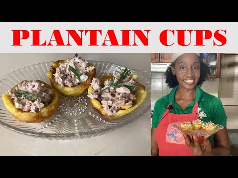 How to make PLANTAIN CUPS, save money and eat your cups, so delicious