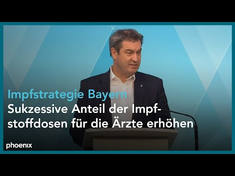 Bayern: Pressekonferenz mit Markus Söder