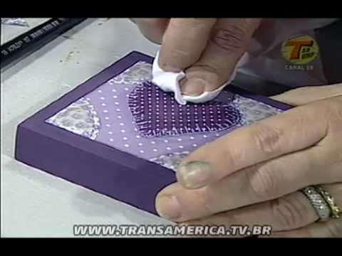 Tv Transamérica - Artesanato: Caixa em relevo