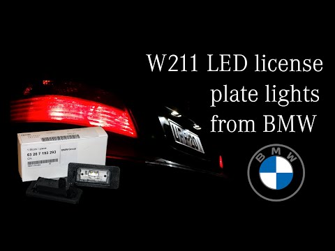 Mercedes W211 retrofit: License plate led lights from BMW?
