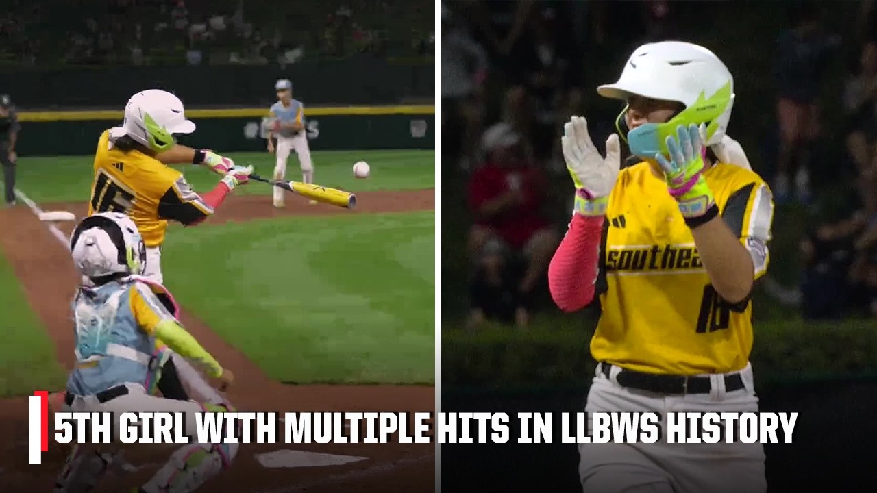 Kinley Rasmus becomes 5TH GIRL to record MULTIPLE HITS at the LLBWS 🙌 | Little League World Series