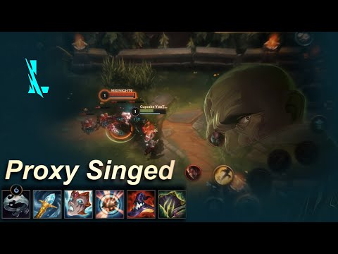 I Tried PROXY Singed vs Darius Wild Rift