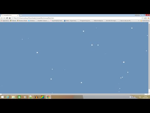 Learn to create a snow effect on Canvas with HTML 5 and Javascript