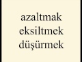 Turkish words with english meanings 1