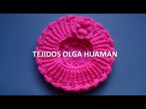 Boina tejido a crochet para bebé o niña Manualidades