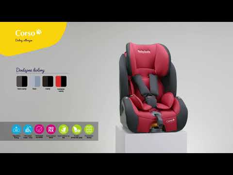 BabySafe Corso Red black Bērnu Autokrēsls 9-36 kg