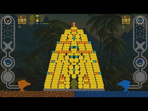 EPIC Gold Battle - Team Marble Race in Algodoo
