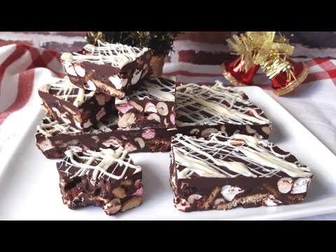 Rocky Road : gourmandise au chocolat facile et sans cuisson 🍫🎄 #259