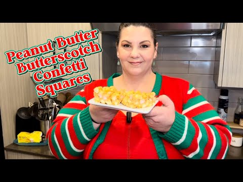 Christmas Baking | Peanut Butter Butterscotch Confetti Squares!