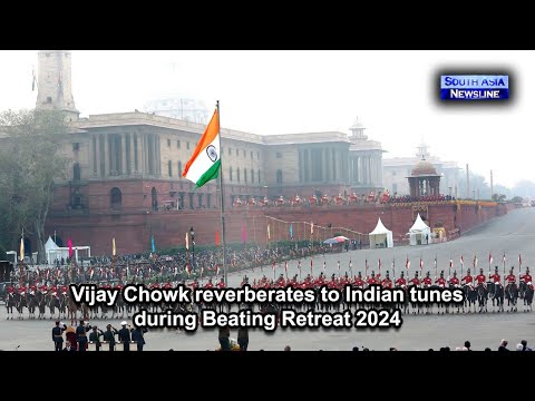 Vijay Chowk reverberates to Indian tunes during Beating Retreat 2024