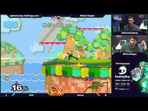 S@X - KVN (Sheik) Vs. Nurok (Falco) SSBM Singles - Melee