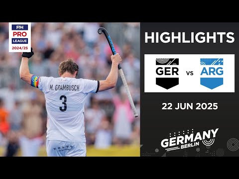 FIH Hockey Pro League 2024-25 Highlights: Germany vs Argentina (M) | Match 2