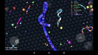 【slither. io状況】今度は、ランキング入りしたら即終了！もちろん死んでも即終了！(AI対戦)