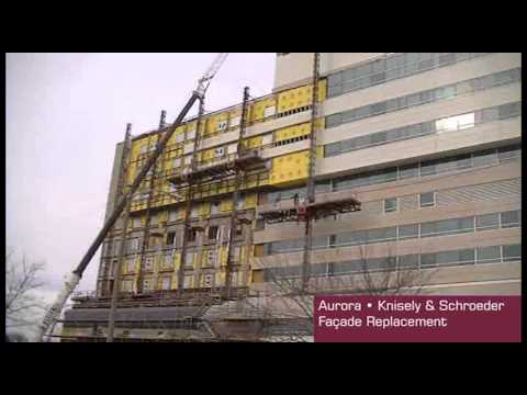 Aurora Knisely Tower SW Façade Replacement Time-Lapse