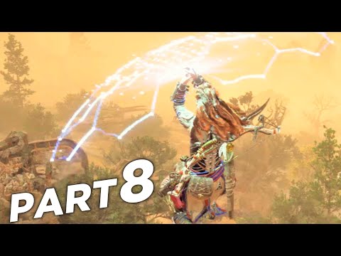 USING THE SHIELDWING IN HORIZON FORBIDDEN WEST PS5 Walkthrough Gameplay Part 8 (2022)