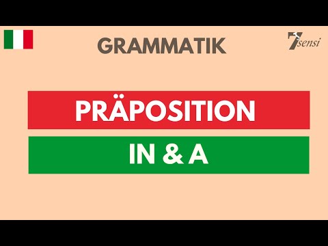 Learn Italian | Review #4 | Preposition in & a