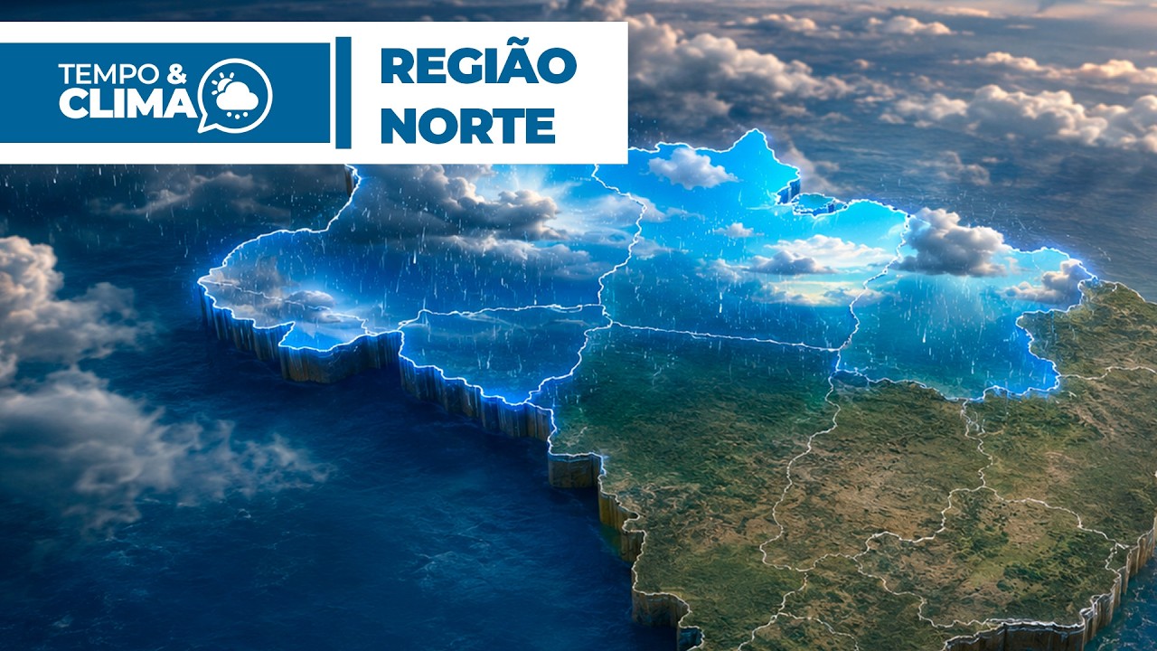 Previsão do tempo para o Norte do Brasil em 01-07-2026