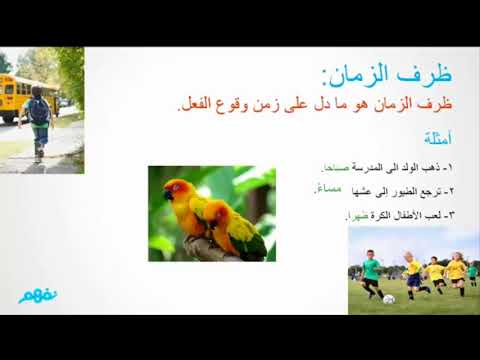 ظرفا الزمان والمكان - لغة عربية - للصف الرابع الابتدائي - الترم الأول -  نفهم